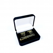 Manžetové knoflíčky a spona